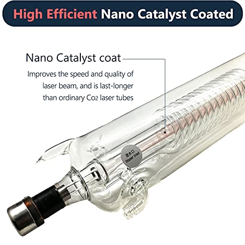 US Stock RECI W6 CO2 Laser Tube 130W (Peak 160W) 1650mm Dia. 80mm with 10000h MTTF for CO2 Laser Engraving Cutting Machine MCWlaser