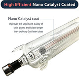 US Stock RECI W6 CO2 Laser Tube 130W (Peak 160W) 1650mm Dia. 80mm with 10000h MTTF for CO2 Laser Engraving Cutting Machine MCWlaser