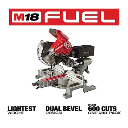 2733-20 M18 Fuel, 7-1/4", Dual Bevel, Sliding, Compound Miter Saw - WoodArtSupply