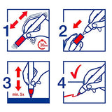 edding Start Easy Set - acrylic paint pens, waterproof; fine and medium nib, incl. postcard pad - set of 8 acrylic pens (nordic) - acrylic pens for edding