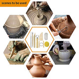 Augernis Pottery Sculpting Tools 32PCS Ceramic Clay Carving Tools Set for Beginners Expert Art Crafts Kid's After School Pottery Classes Club Augernis