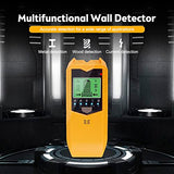 5 in 1 Stud Finder Sensor, SH402 Stud Finder Wall Scanner Detector Portable Electronic Detector with LED Display and Audio Alarm Handheld Stud HOTBEST