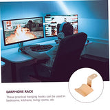 SUPVOX 1 Pc Solid Wood Headphone Stand Desk Headset Holder Headset Rack Headphones Holder Headphone Rack Headphone Hanger Storage Rack Headphone SUPVOX