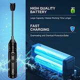 Epoxy Resin Mixer with 2 PCS Epoxy Mixer Paddles, Rechargeable Powerful and Slow Motor for Epoxy Resin, Silicone, Paint Mixing, Without Bubbles DIY YTYOMUR