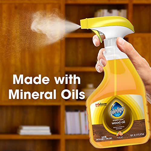 Pledge Wood Oil, Expert Care, Trigger, Orange Scent, 16 oz SC Johnson