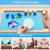 Large Resin Heating Mat with Cover and Timer, 4-Hour Auto Shut-Off Fast Resin Curing Machine, 23.6 x 14.2 Inches Heating Pad for Resin Projects, DIY Beautycity