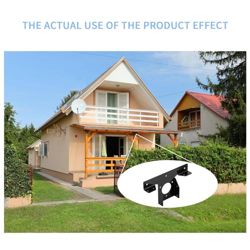 Heavy Duty Pergola Brackets, 2 Pcs Pergola Corner Brackets, 3-Way Pergola Extension T Brackets Adjustable, for 4x4" (Actual Size: 3.5x3.5") Post Xingwenhao