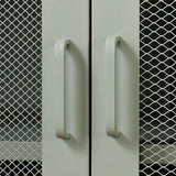 South Shore Eddison Metal Mesh 2-Door Storage Cabinet, Sage Green South Shore