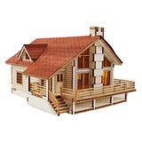 Desktop Wooden Model Kit Garden House A with a Large Deck by YOUNGMODELER by Young Modeler Young Modeler