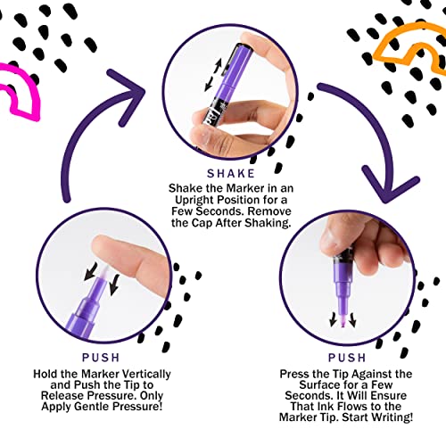 Loddie Doddie Fine Liquid Chalk Markers for Chalkboard - Erasable, Low-Odor Chalkboard Markers Erasable, Earth Tones Chalk Pens 10 Count Loddie Doddie
