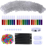 Winlyn 27 Sets Butterfly Suncatchers Ornaments Decorations DIY Window Paint Art Suncatchers Butterfly Suncatchers Painting Craft Kits for Kids Winlyn