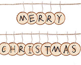 Natural Wood Slices for Christmas Ornaments, 25Pcs DIY Unfinished Wooden Craft Kit Predrilled with Hole Wooden Circles Tree Slices for Christmas Tree UMEELR