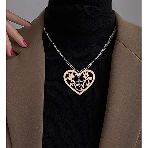 LiQunSweet 100-Pieces 2 Inches Undyed Wood Pendants Valentines Heart Cutouts Wooden Unfinished Slices Charms for Earring Jewelry Making DIY Findings LiQunSweet