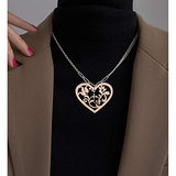 LiQunSweet 100-Pieces 2 Inches Undyed Wood Pendants Valentines Heart Cutouts Wooden Unfinished Slices Charms for Earring Jewelry Making DIY Findings LiQunSweet