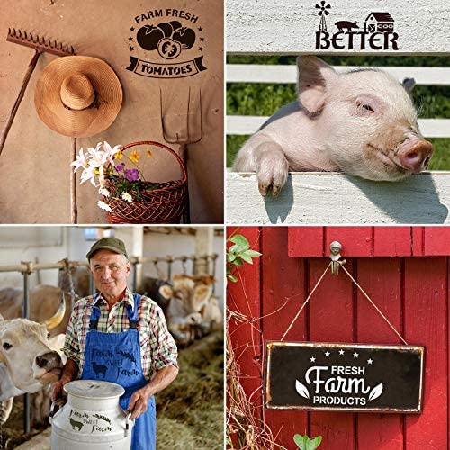 20 Pieces Farmhouse Stencils Reusable Farm Painting Stencils Farm Theme Drawing Art Template for Scrapbooking Drawing Tracing DIY Furniture Wall Zonon