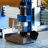 Genmitsu CNC ABS Dust Shoe for CNC Machines with a 52mm Diameter Motor, fits Most 300W-500W Spindle Motors, Hose Adapter Outer Diameter 38mm (1.5″), Genmitsu