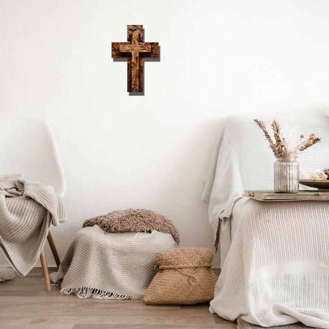 Wooden Cross Unfinished Wood Crosses Tabletop Cross Sign Wood Wall Hanging Cross Rustic Cross Wall Decor Lefangovs