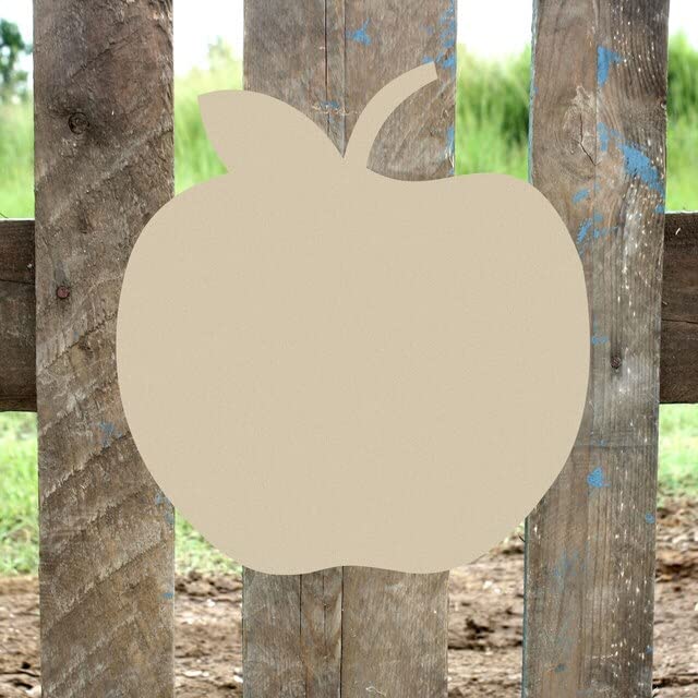 24" x 1/4" Wooden Apple Shape, Unfinished Wood Craft, Build-A-Cross