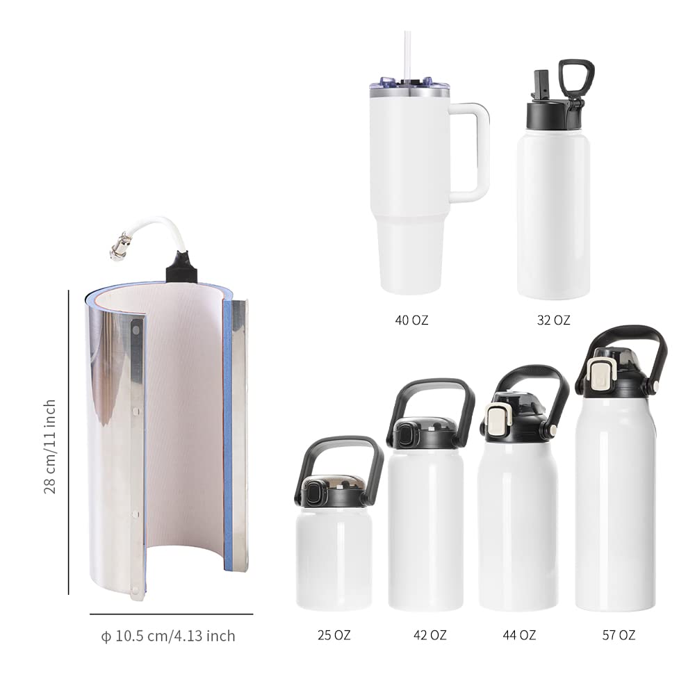 PYD Life 40 OZ Tumbler Mug Heat Press Attachment with 5 Pin for 2 in 1 Tumbler Heat Press Machine PYD Life