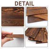 3Pack Unfinished Wood Rectangles Thick Heavy Carbonized Paulownia Wood Art Boards Blank Wooden Chipboard for Wall Shelf DIY Crafts Home Decorations KeaJuidy