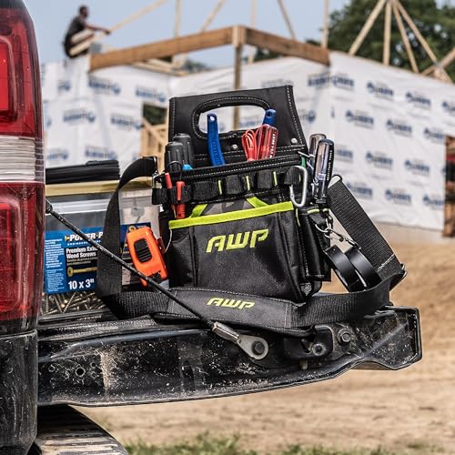 AWP TrapJaw 3-in-1 Electrician Tool Pouch with Spring-Loaded Technology, Designed for Professional Electricians and Maintenance Repair AWP
