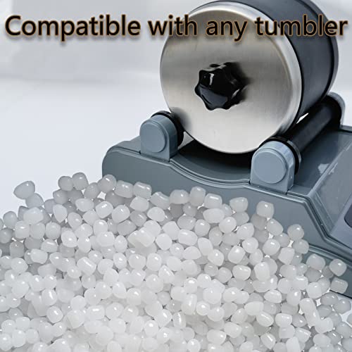 2 LBS Refill Plastic Pellets Rock Tumbling Media for Rock Tumbler, Rock Polisher, Stone Tumbler, Protect and Cushion Fragile Stones and Reduce - WoodArtSupply