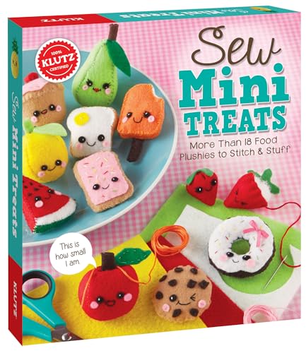 Klutz Sew Mini Treats Craft Kit, 8" Length x 1.5" Width x 9" Height Klutz