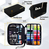 VelloStar Sewing Kit for Adults - Over 100 Sewing Supplies and Accessories - Needle and Thread Kit for Sewing - Hand Sewing Kit Basic for Small Fixes VelloStar