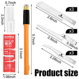 Mini Hand Saw Model Tools Modelling Knife Hobby DIY Craft Razor Saw Hacksaw Tool Kit with 9 Pieces Craft Blades for Hand Cutting Tree Limbs and Honoson