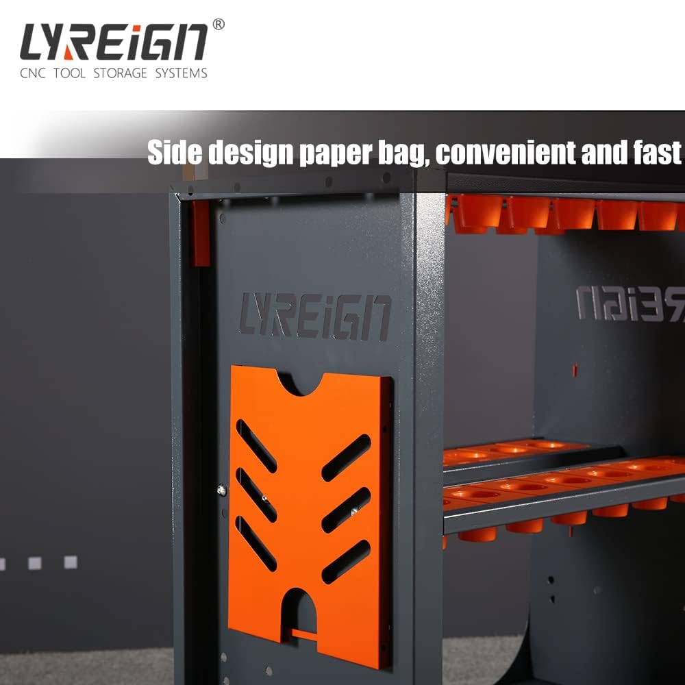 LYREIGN CAT40 BT40 HSK63 CNC Tool Holder with Spring Collets for CNC Milling Machine Center Transfer Cart CNC Tool cart… LYREIGN