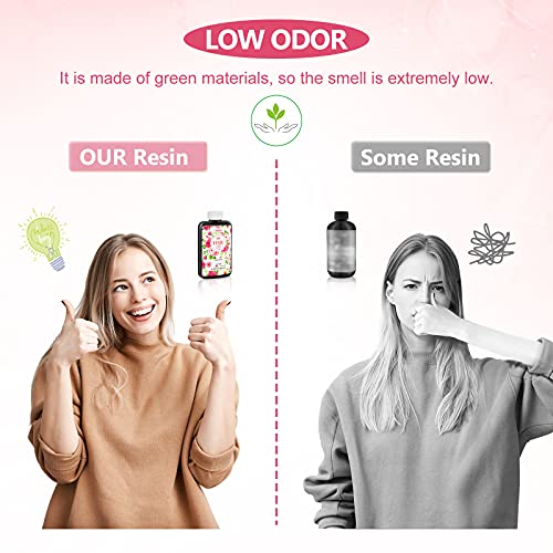 YIEHO 300g UV Resin Kit with Light-Upgraded Crystal Clear Hard UV Curing Premixed Epoxy Resin Starter Supplies for Art Craft Beginner Jewelry Making YIEHO