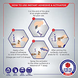 MITREAPEL CA Glue with Activator (2 x 0.80 oz - 2 x 3.30 fl oz.) - CA Glue for Woodworking - Cyanoacrylate Glue and Activator Spray - Crazy Glue, Mitreapel