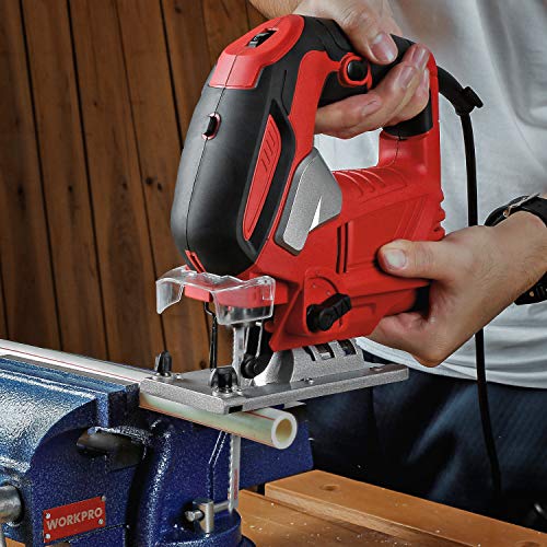 WORKPRO 25-Piece T-Shank Jig Saw Blade Set with Storage Case, Made with HCS/HSS/BIM, Assorted Blades for Wood, Plastic and Metal Cutting WORKPRO