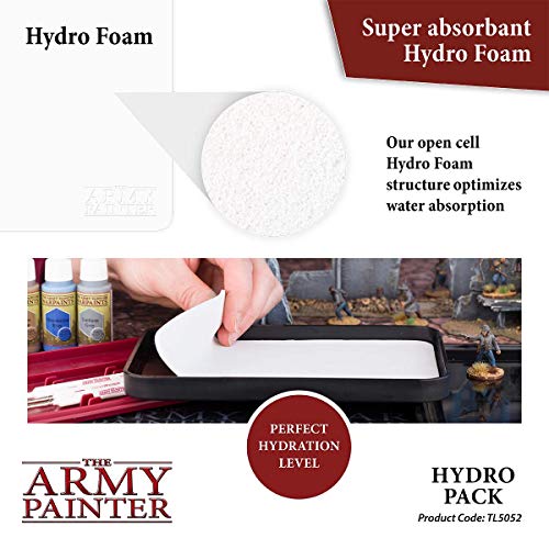 The Army Painter Hydro Pack Palette Paper for Acrylic Paint. 50 Wet Pallet Paper and 2 Wet Palette Sponges to Stay Wet Palette for Acrylic Painting - WoodArtSupply