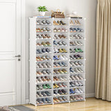MAGINELS Shoe Rack Organizer 72 Pairs Shoe Cabinet Storage,Shoes Shelves for Living Room Bedroom Hallway, White MAGINELS