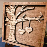 Mother's Day Gift | Love Heart Sign Plaque | Wooden Hearts with Name | Wood For Mom Sign | Rustic Anniversary Frame NEXTCraft