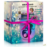 Make Your Own Mermaid Toy Night Light Lantern Jar Arts & Crafts For Girls, DIY Mermaid Gifts For Girls Ages 4 5 6-8 8-10 8-12 & Teens. Best Little 2Pepers
