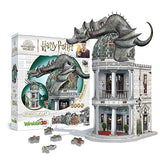 Wrebbit3D Harry Potter 3D Puzzle Model of Gringotts Bank | Diagon Alley Collection | A Mystical Journey of 300 Pieces for Witches, Wizards, and Wrebbit
