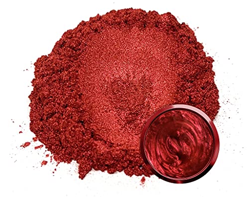 Eye Candy Premium Mica Powder Pigment True Red “Akai Tsuki Red” (25g) Multipurpose DIY Arts and Crafts Additive | Natural Bath Bombs, Resin, Paint, - WoodArtSupply