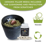 Polly Plastics Rock Tumbler Grit and Polish Refill & Ceramic Tumbling Filler Media - Silicone Carbide Polisher Grit - Rock Polish Supplies & Polly Plastics