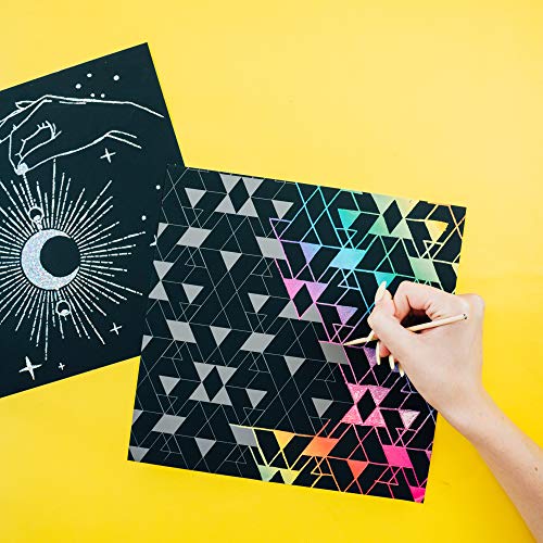 Art 101 USA Ultimate Scratch Art Combo Kit with 41 Pieces in a Colorful Carrying Case, Multi Art 101 USA