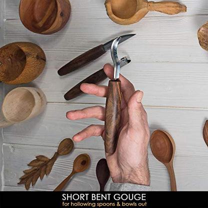 BeaverCraft Wood Spoon Carving Tools Kit S14x Deluxe - Wood Carving Tools Set Wood Carving Kit - Wood Carving Knives, Hook Knife Wood Carving Spoon