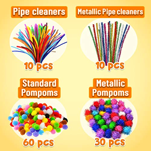 Goodyking Arts and Crafts Supplies for Kids - All in One Kids Crafts Toddler Activities Kids School Supplies Age 4 5 6 7 8 Years Old Craft Art Supply Goody King