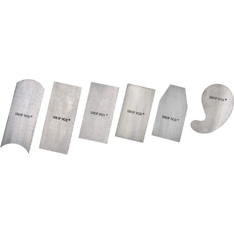 Shop Fox D3294 Scraper Set, 6-Piece, White Shop Fox
