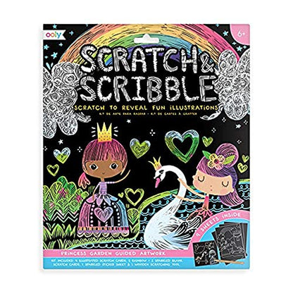 Ooly Scratch & Scribble Art Set (Princess Garden)