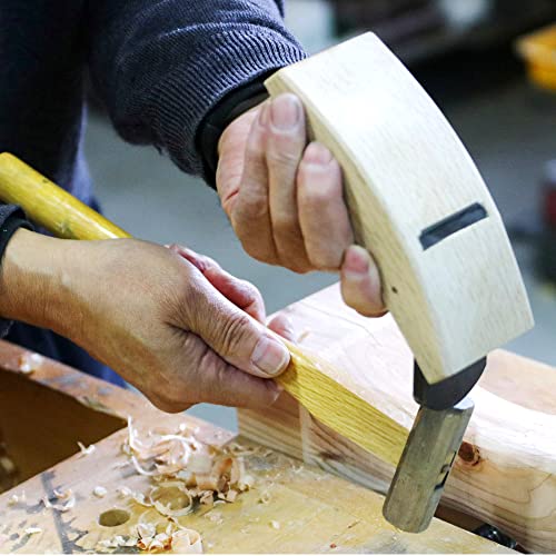 KAKURI Compass Plane 42mm Curved Sole Plane for Woodworking, Japanese Hand Plane KANNA Wood Circular Plane Tool for Smoothing Round Surface, Made in KAKURI