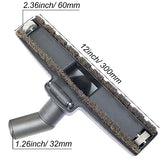 For Carpet & Hard Floors Vacuum Brush Attachment with Horse Hair Bristles and Wheels Using On Any Surface without Scratches - Hardwood Floor GHAMADE