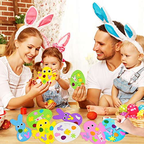 Max Fun 302pcs Foam Stickers Set DIY Egg Chick Easter Decorations for Kids Crafts Party Favors Supplies (Easter Egg+Bunny+Chicks) Max Fun