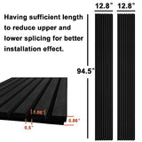 YLL YLL Wood Wall Panels Acoustic Wall Panels for Interior Wall Decoration Two 94.68" x 12.79" Wood Slat Sall Paneling 3D soundproof Wall Panels Wood YLL YLL