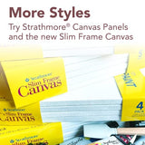 Strathmore 300 Series Stretched Canvas, Traditional Profile, 14x18 inches - Artist Canvas for Oil, Acrylic, Pouring & Mixed Media - 100% Cotton, Strathmore
